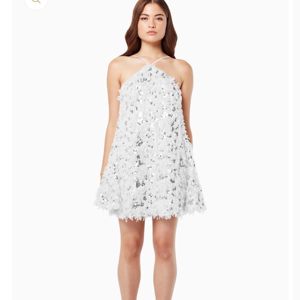 ELLIATT fuzzy mini dress